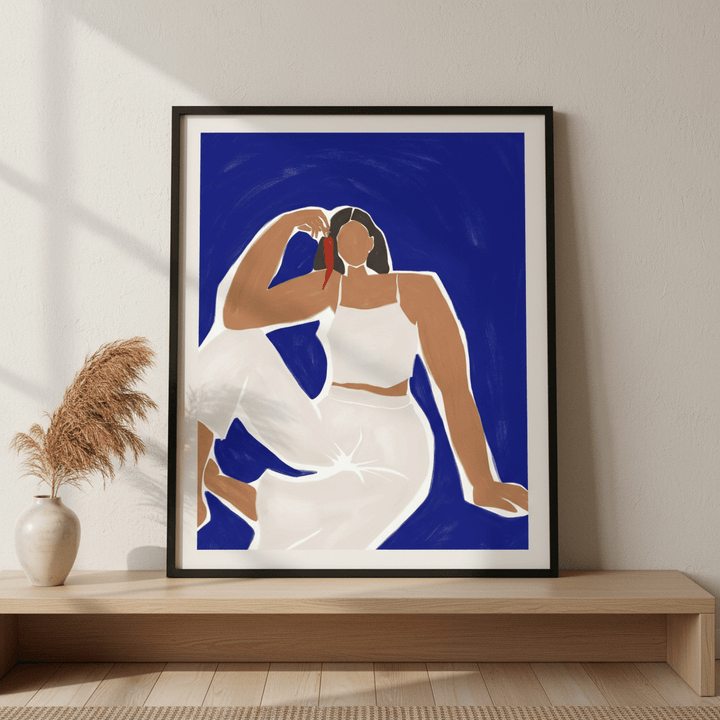 Woman with Chili by Ivy Green Illustrations wall - art - picture - poster