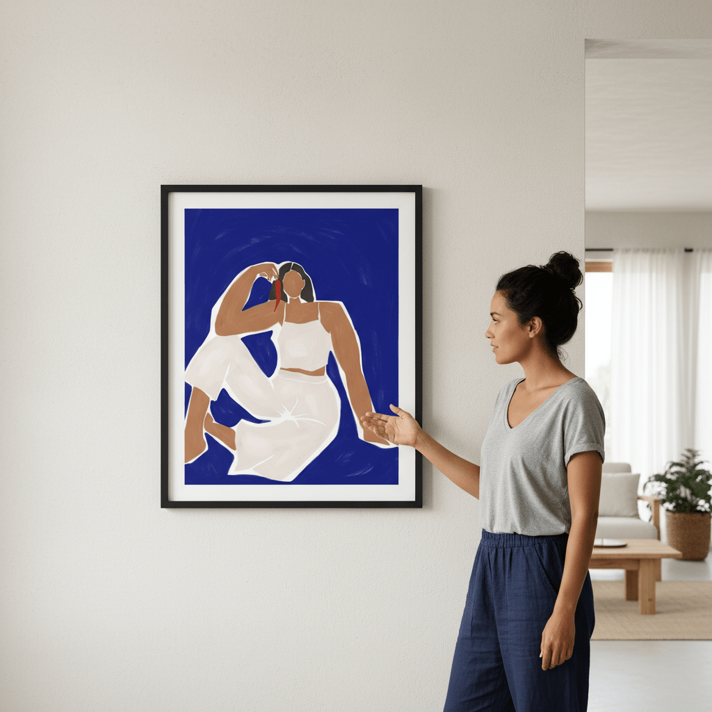 Woman with Chili by Ivy Green Illustrations wall - art - picture - poster
