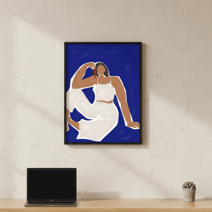 Woman with Chili by Ivy Green Illustrations wall - art - picture - poster