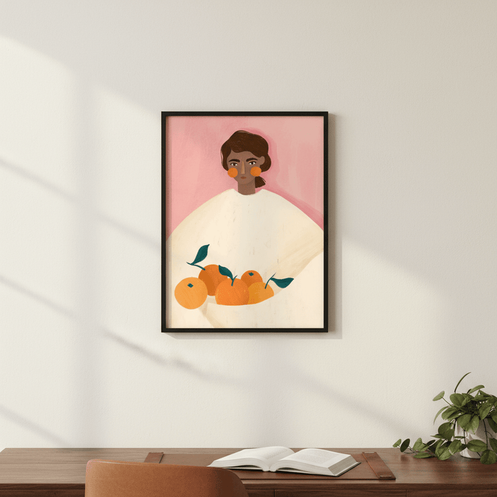 Woman with Oranges by Bea Muller wall - art - picture - poster