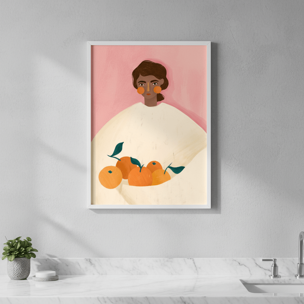 Woman with Oranges by Bea Muller wall - art - picture - poster