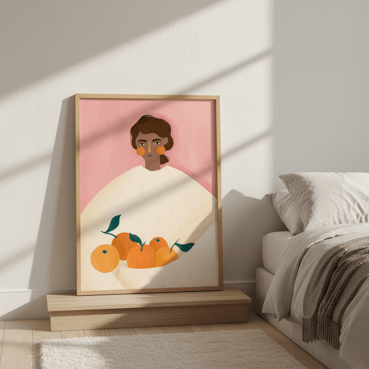 Woman with Oranges by Bea Muller wall - art - picture - poster