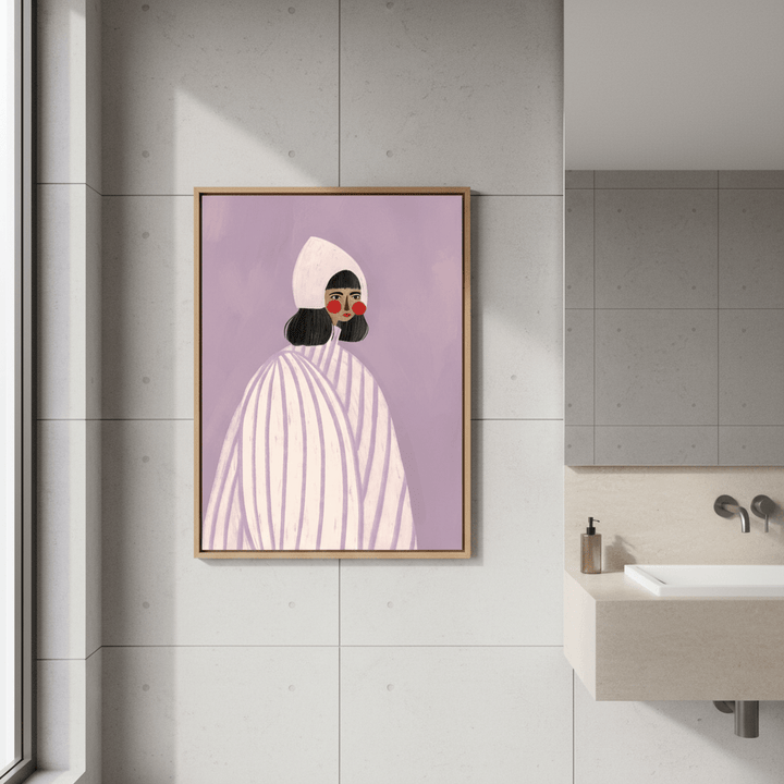 Woman with White Hat by Bea Muller wall - art - picture - poster