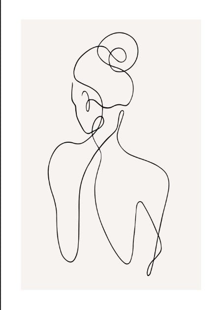 Women Body Line Abstract