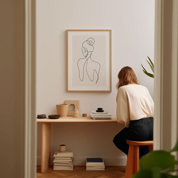Women Body Line Abstract