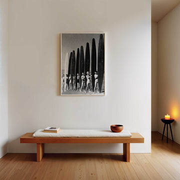 Women Surfs Up Vintage Coastal Wall Print - Style My Wall