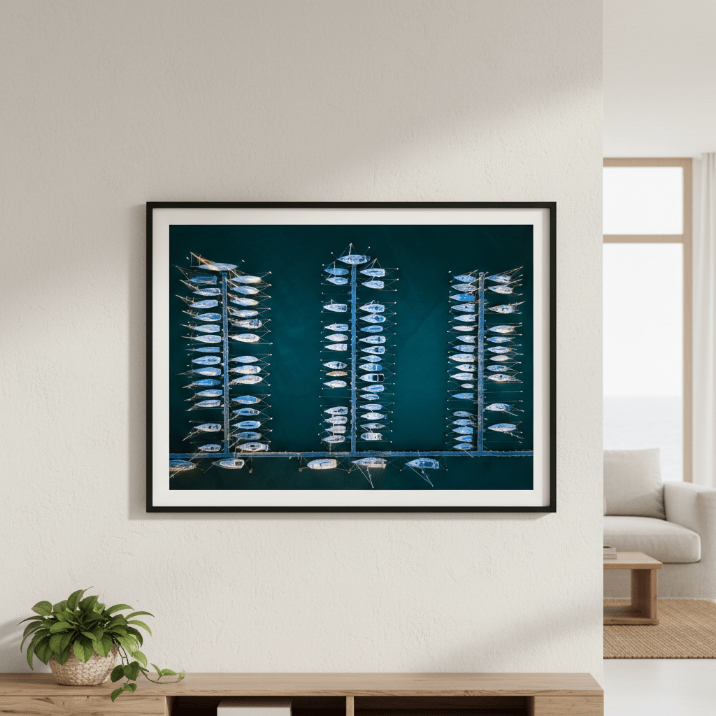 Yacht Park Williamstown by L10 wall - art - picture - poster