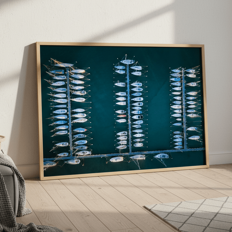 Yacht Park Williamstown by L10 wall - art - picture - poster