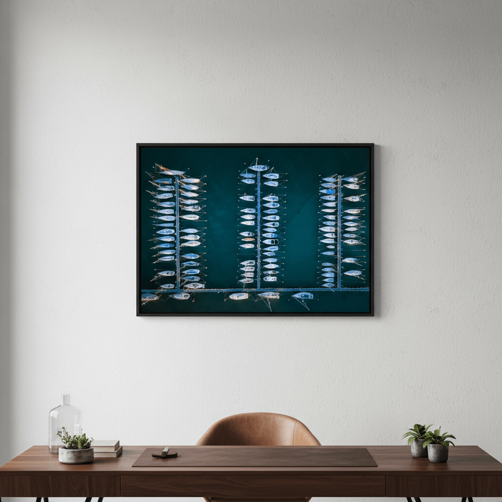 Yacht Park Williamstown by L10 wall - art - picture - poster