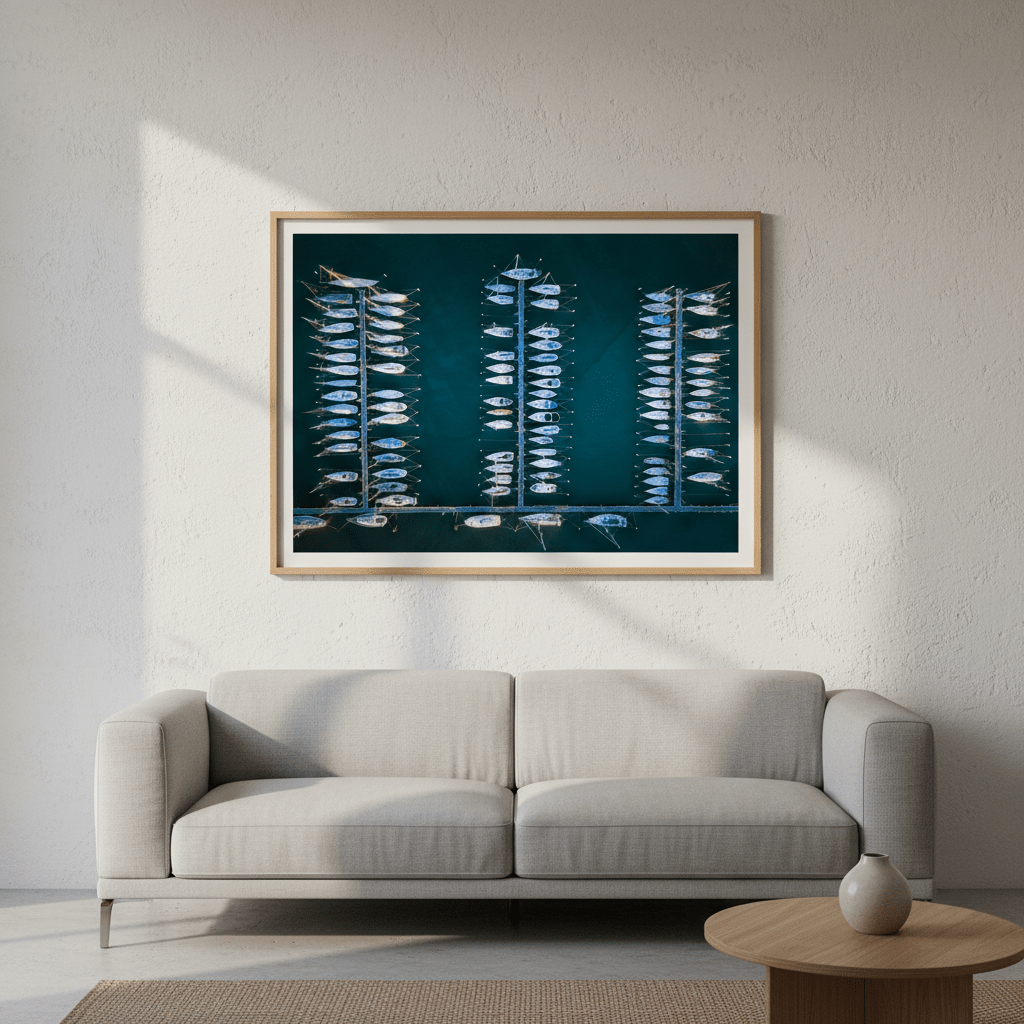 Yacht Park Williamstown by L10 wall - art - picture - poster