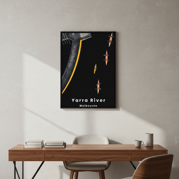 Yarra Sharks Travel Poster, Melbourne by L10 wall - art - picture - poster