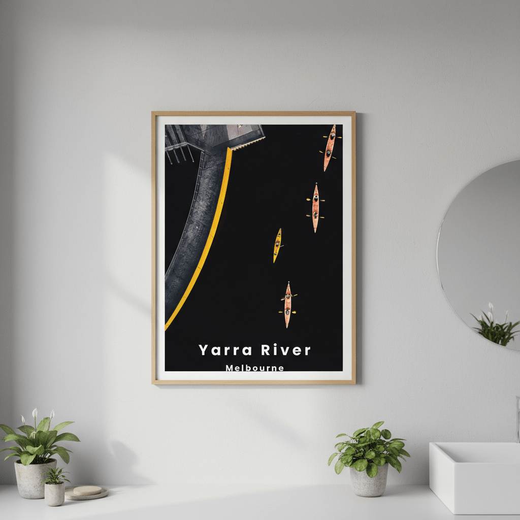 Yarra Sharks Travel Poster, Melbourne by L10 wall - art - picture - poster