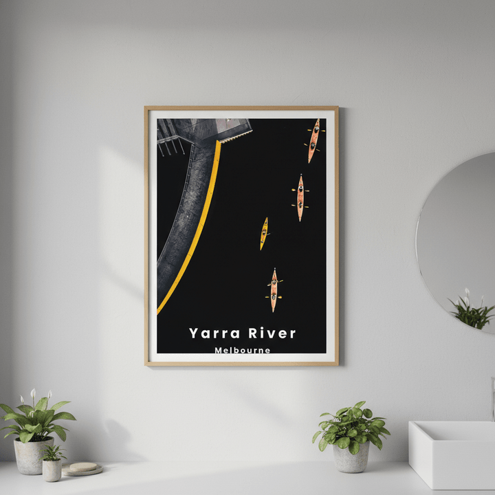 Yarra Sharks Travel Poster, Melbourne by L10 wall - art - picture - poster