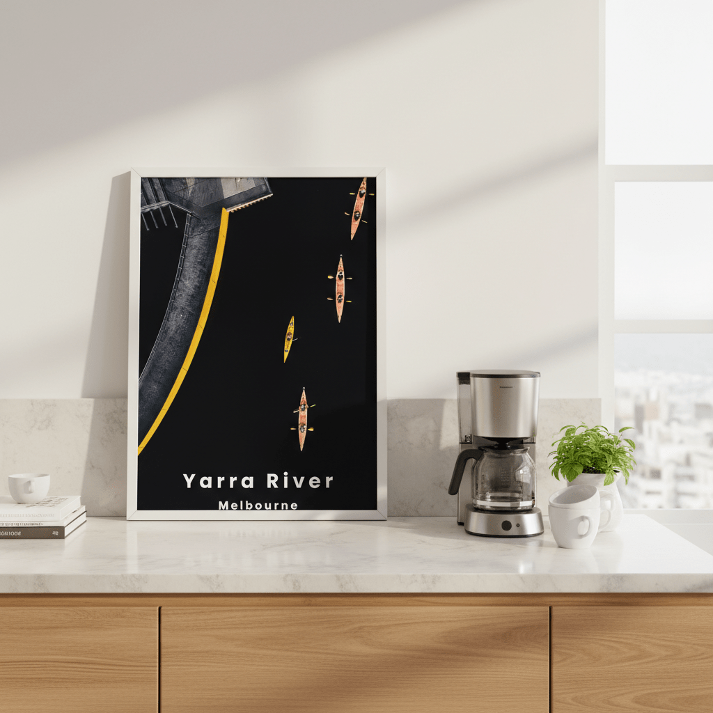Yarra Sharks Travel Poster, Melbourne by L10 wall - art - picture - poster