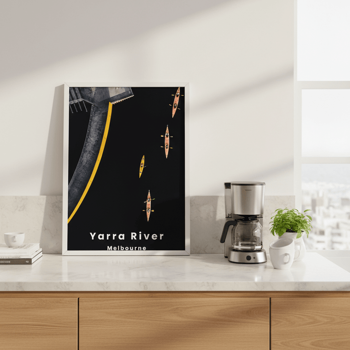 Yarra Sharks Travel Poster, Melbourne by L10 wall - art - picture - poster