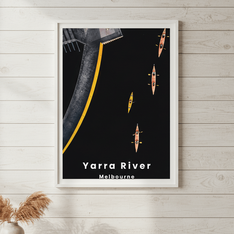 Yarra Sharks Travel Poster, Melbourne by L10 wall - art - picture - poster