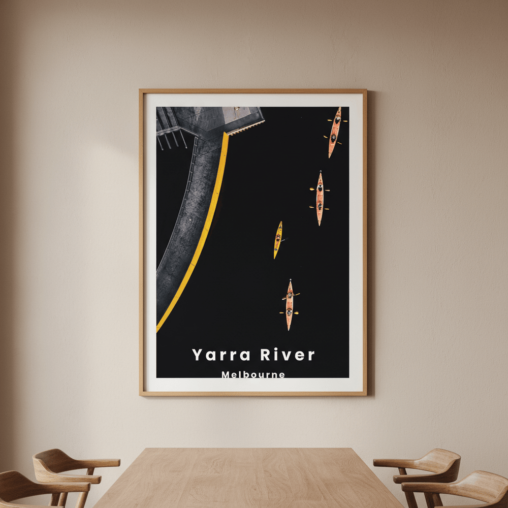 Yarra Sharks Travel Poster, Melbourne by L10 wall - art - picture - poster