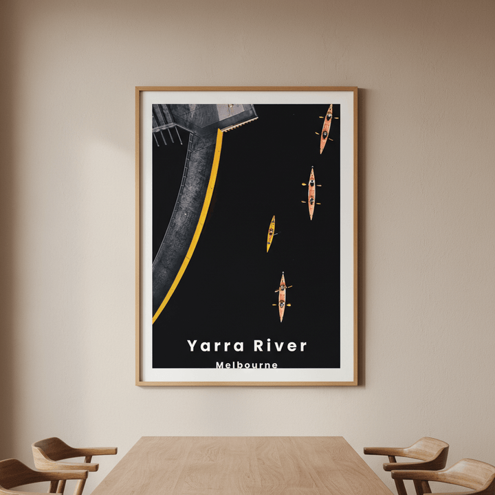 Yarra Sharks Travel Poster, Melbourne by L10 wall - art - picture - poster