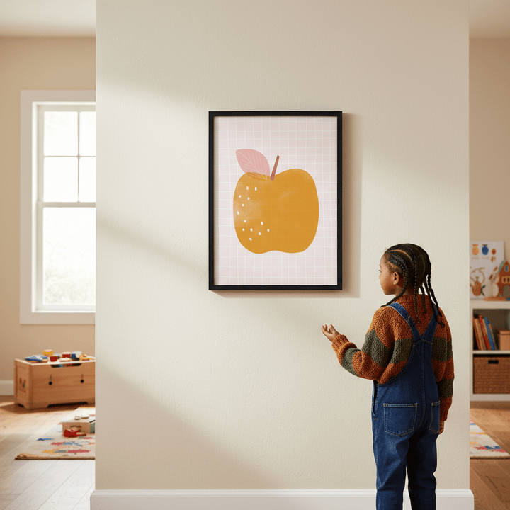 Yellow Apple by Menina Lisboa wall - art - picture - poster