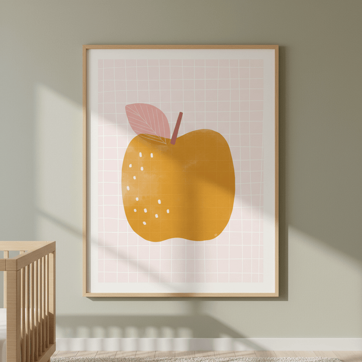 Yellow Apple by Menina Lisboa wall - art - picture - poster