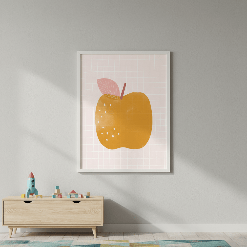 Yellow Apple by Menina Lisboa wall - art - picture - poster