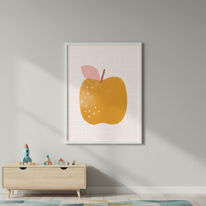 Yellow Apple by Menina Lisboa wall - art - picture - poster