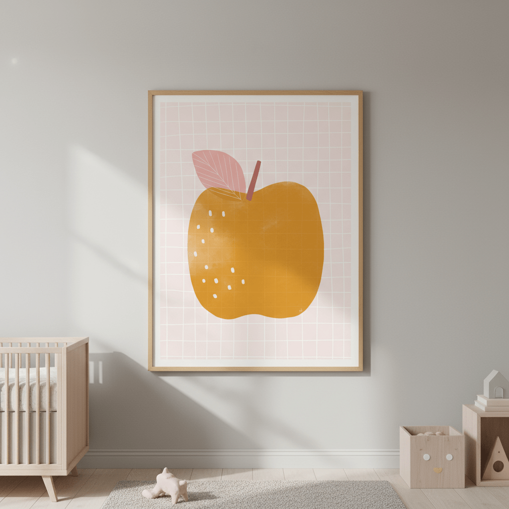 Yellow Apple by Menina Lisboa wall - art - picture - poster