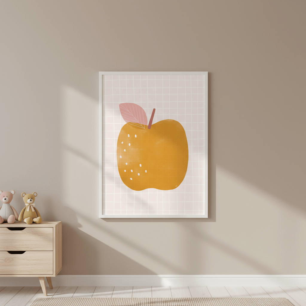 Yellow Apple by Menina Lisboa wall - art - picture - poster
