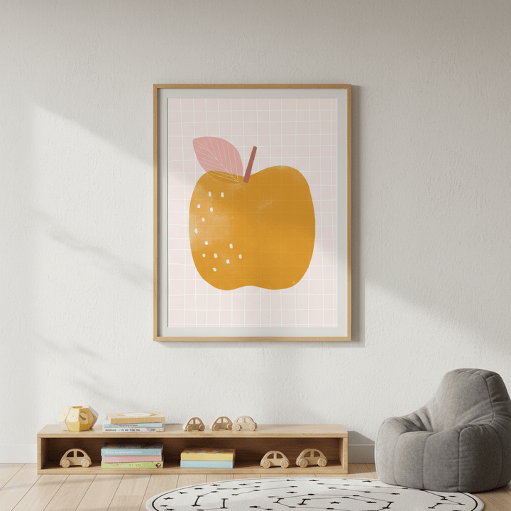 Yellow Apple by Menina Lisboa wall - art - picture - poster