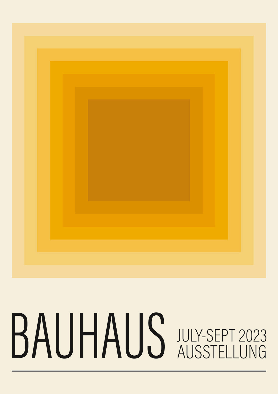 bauhaus yellow frame print wall art home decor