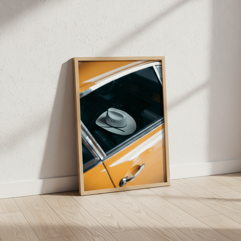 Yellow Cowboy by Colton Jones wall - art - picture - poster