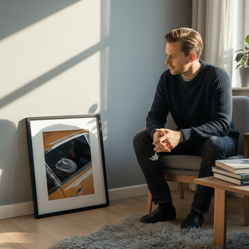 Yellow Cowboy by Colton Jones wall - art - picture - poster