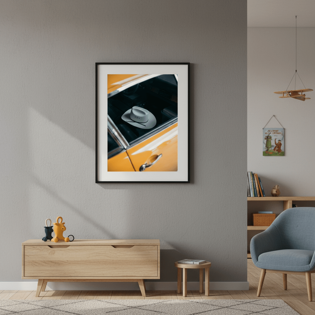 Yellow Cowboy by Colton Jones wall - art - picture - poster