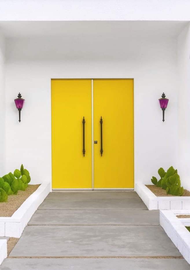Yellow Doors On A Mid Century Home By Tom Windeknecht