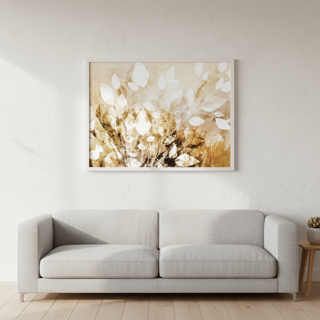 Yellow Garden Floral by Deer Muskeeter wall - art - picture - poster