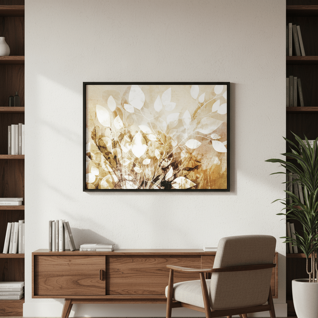 Yellow Garden Floral by Deer Muskeeter wall - art - picture - poster