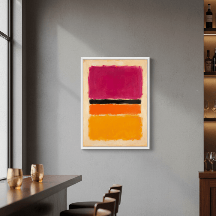 Yellow, Pink and Lavender on Rose Wall Art Inspired by Mark Rothko wall - art - picture - poster