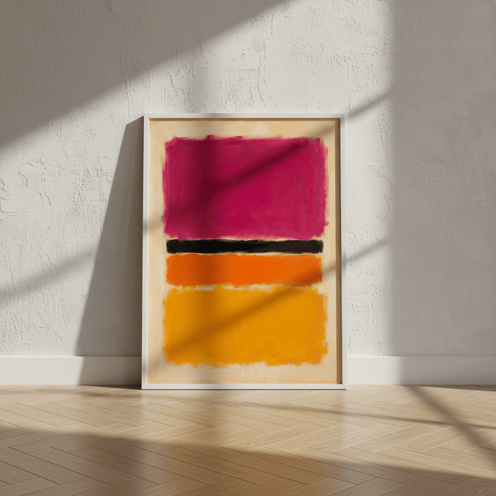 Yellow, Pink and Lavender on Rose Wall Art Inspired by Mark Rothko wall - art - picture - poster