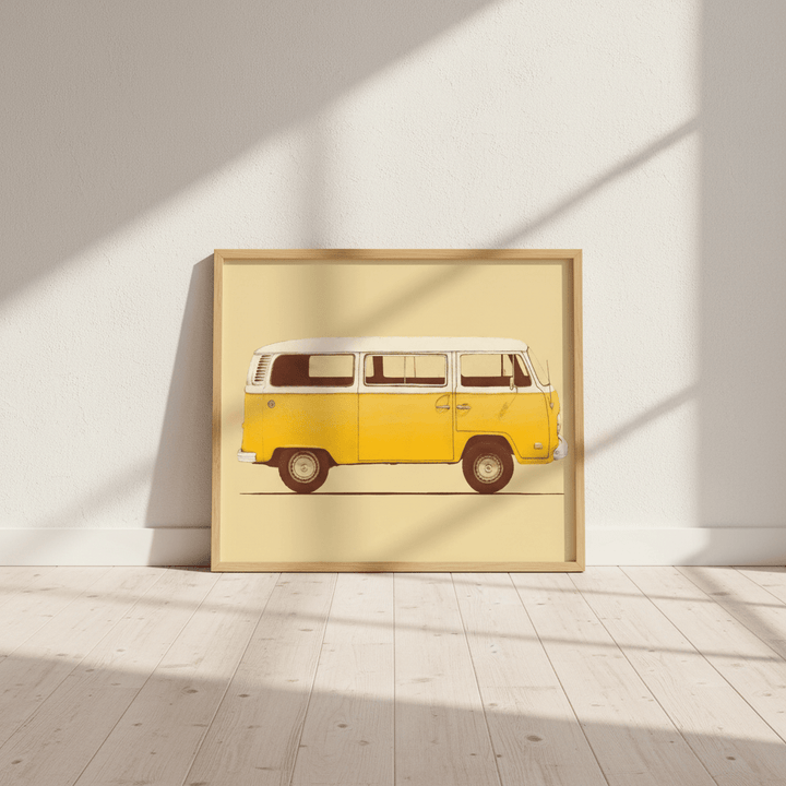 Yellow Van by Florent Bodart wall - art - picture - poster