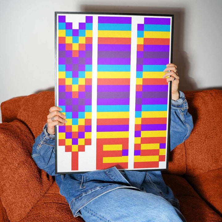 YES Retro Wall Art by Maxim Dosca wall - art - picture - poster