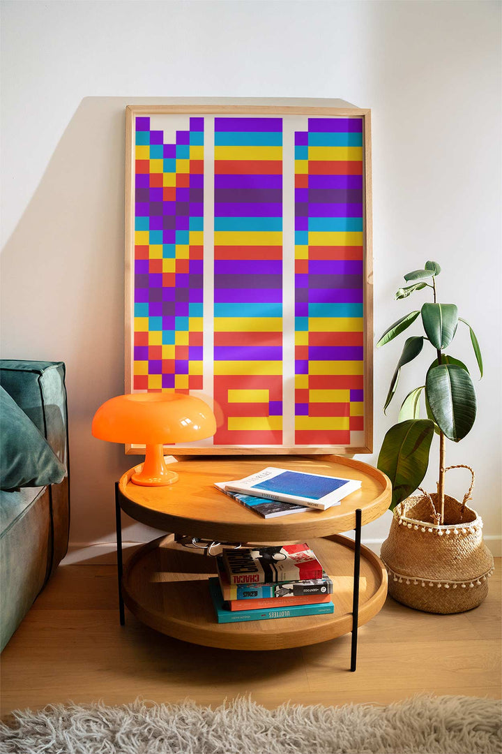 YES Retro Wall Art by Maxim Dosca wall - art - picture - poster