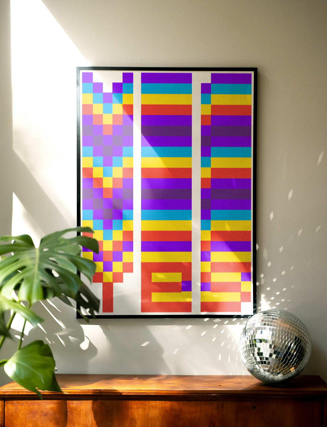 YES Retro Wall Art by Maxim Dosca wall - art - picture - poster