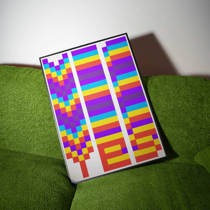 YES Retro Wall Art by Maxim Dosca wall - art - picture - poster