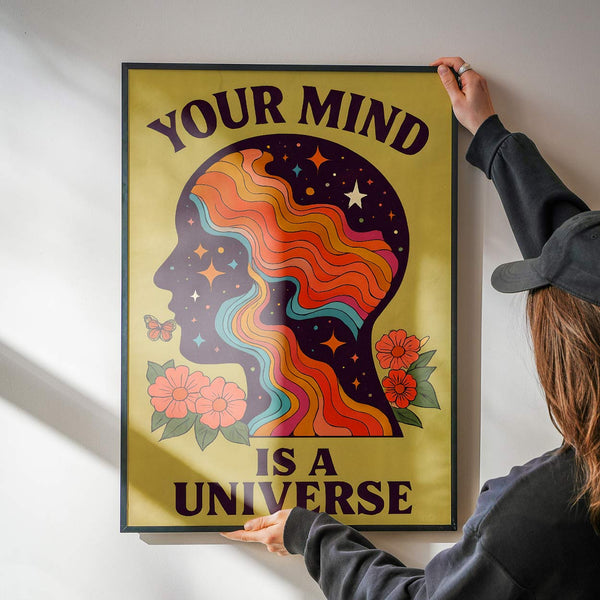 Your Mind is a Universe | Art & Canvas Print
